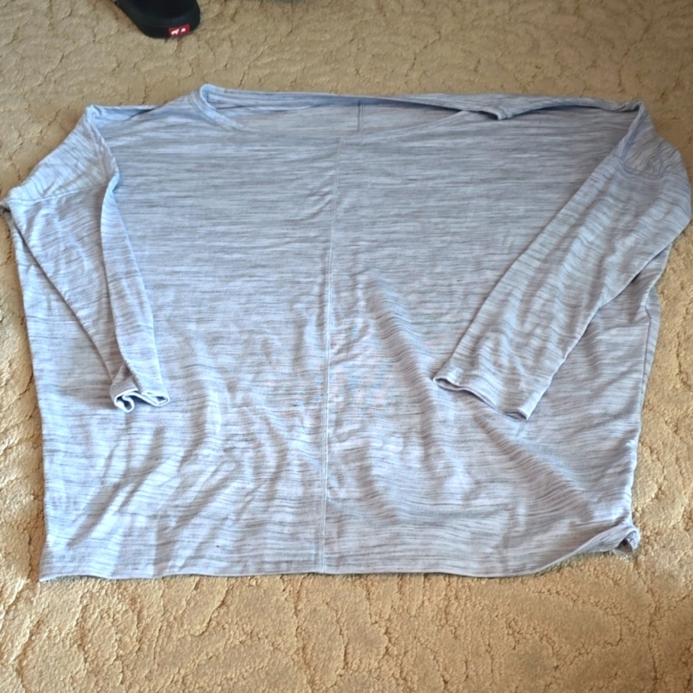 Athleta 3/4 sleeve with wide neck.  Size M